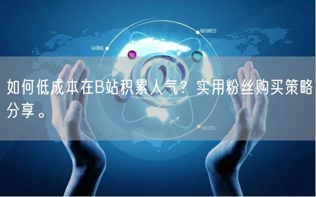 如何低成本在B站积累人气？实用粉丝购买策略分享。