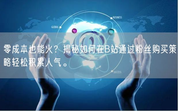 零成本也能火？揭秘如何在B站通过粉丝购买策略轻松积累人气。