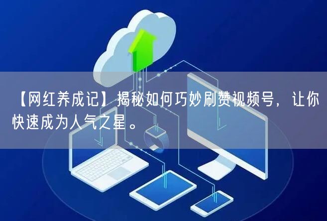 【网红养成记】揭秘如何巧妙刷赞视频号，让你快速成为人气之星。