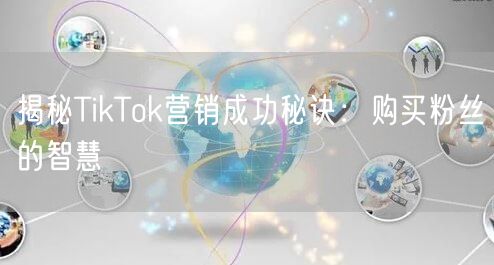 揭秘TikTok营销成功秘诀：购买粉丝的智慧