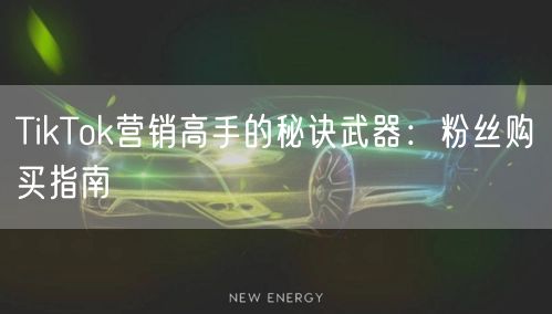 TikTok营销高手的秘诀武器：粉丝购买指南