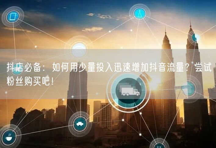抖店必备：如何用少量投入迅速增加抖音流量？尝试粉丝购买吧！