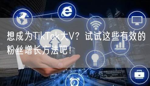 想成为TikTok大V？试试这些有效的粉丝增长方法吧！