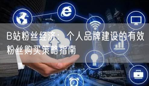 B站粉丝经济：个人品牌建设的有效粉丝购买策略指南