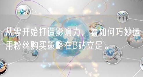 从零开始打造影响力，看如何巧妙运用粉丝购买策略在B站立足。