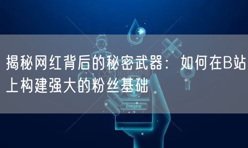 揭秘网红背后的秘密武器：如何在B站上构建强大的粉丝基础