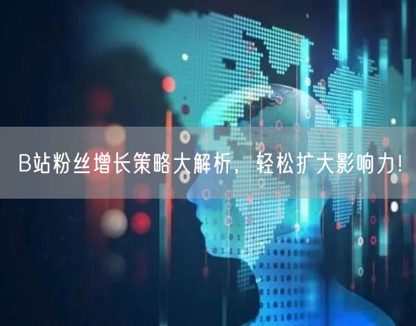 B站粉丝增长策略大解析，轻松扩大影响力！
