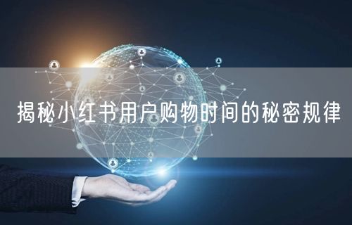 揭秘小红书用户购物时间的秘密规律