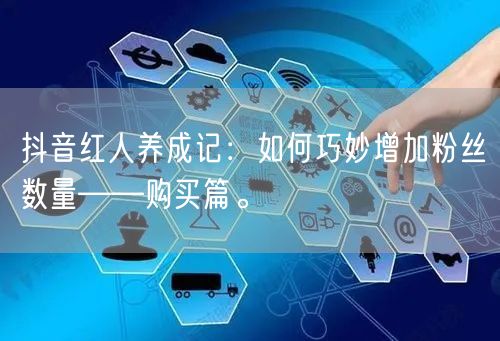 抖音红人养成记：如何巧妙增加粉丝数量——购买篇。