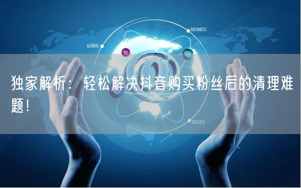 独家解析：轻松解决抖音购买粉丝后的清理难题！