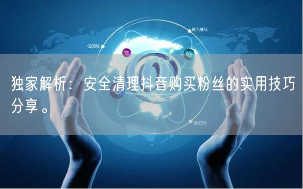 独家解析：安全清理抖音购买粉丝的实用技巧分享。