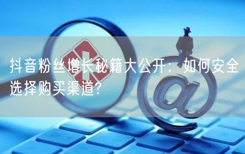 抖音粉丝增长秘籍大公开：如何安全选择购买渠道?