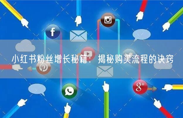 小红书粉丝增长秘籍：揭秘购买流程的诀窍
